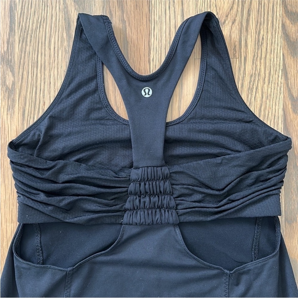 Lululemon Tank Top Bundle Sz 6 Women’s Turbo Tuck Me In Black Orange Gray Sporty - Picture 5 of 12